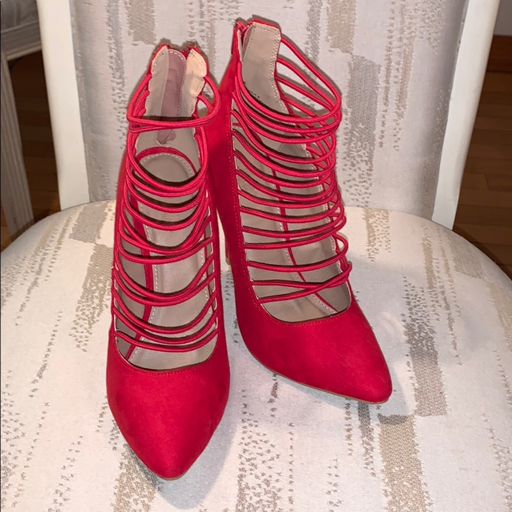 Red Heels Never Worn Size 8